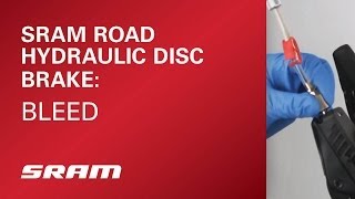 SRAM Road Hydraulic Disc Brake Bleed [upl. by Wilow]