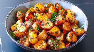 Spicy Potato Recipe • How To Make Fried Potatoes • Garlic Potato Recipe • Spicy Batata Harra Recipe [upl. by Nera899]