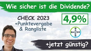 Bayer Aktienanalyse 2023 Wie sicher ist die Dividende günstig bewertet [upl. by Oniotna]