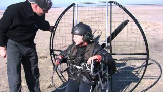 10 YEAR OLD FLAT TOP PARAMOTOR PILOT POWERED PARAGLIDING WORLD RECORD [upl. by Atalanta]