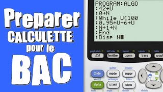 PREPARER SA CALCULETTE POUR LE BAC DE MATHS  EN  DE 10 MIN [upl. by Fagaly668]