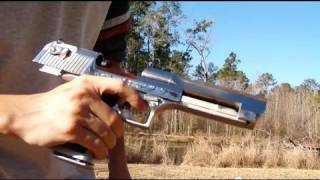 Desert Eagle 50AE shooting [upl. by Goggin534]