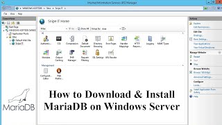 MariaDB Installation on Windows Server  Snipe IT asset management system open source [upl. by Airlie]