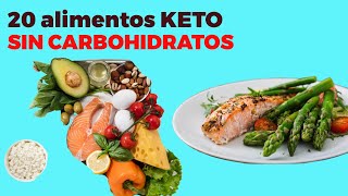 20 alimentos KETO SIN CARBOHIDRATOS sin azúcar para la dieta cetogénica [upl. by Stacy556]