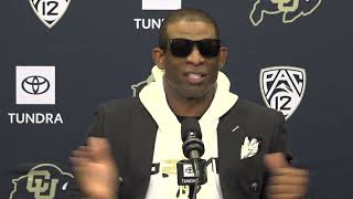 Deion quotCoach Primequot Sanders Press Conference vs Nebraska [upl. by Bocaj]