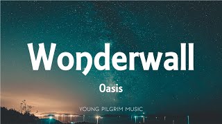 Oasis Wonderwall  Instrumental  Chords amp Lyrics [upl. by Burkhardt]