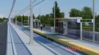 Crosstown LRT Flythrough Mount Dennis to Kennedy [upl. by Atem]