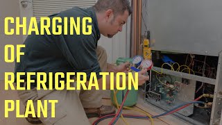 Refrigeration Charging refrigerant HVAC refrigeration [upl. by Adnulahs]