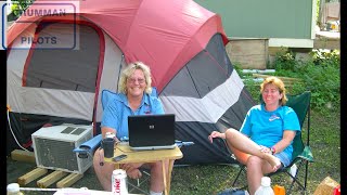 Oshkosh Camping 2010 Plus Flightline Pictures of Crash  Grumman Style [upl. by Nesahc]