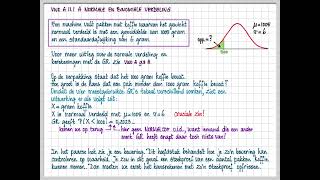 vwo A 111 A Normale en binomiale verdeling [upl. by Naved]