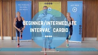 Beginnerintermediate interval cardio workout  Cardio starter 2 [upl. by Anihs63]