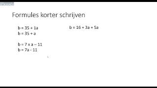 Formules korter schrijven [upl. by Aieken276]