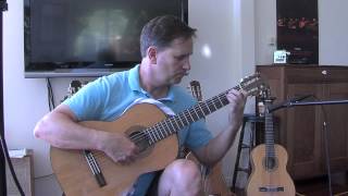 Pepe Romeros1912 Manuel Ramirez 340000 Guitar Demo by James Hunley Guitar lessons Clermont [upl. by Varick]