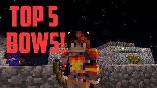 TOP 5 BOWS in Hypixel Skyblock and how to get them [upl. by Allisan232]