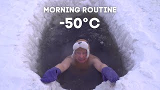 The Yakutian Morning Routine Ice Bath 50°C58°F [upl. by Zoie565]