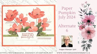 Paper Pumpkin July 2024 Painted Petals Alternative 6 [upl. by Noslrac]