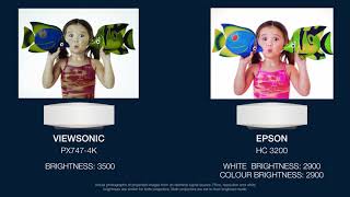 ViewSonic PX7474K vs Epson HC 3200 CA [upl. by Hubert]