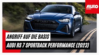 Audi RS 7 Sportback performance 2023 So viel PERFORMANCE steckt im neuen RS 7  AUTO ZEITUNG [upl. by Anillehs]