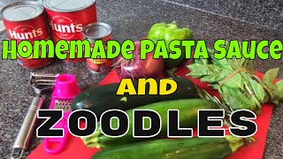 🙃Were making Zoodles and Homemade Pasta Sauce🙃 [upl. by Adnuahsar141]