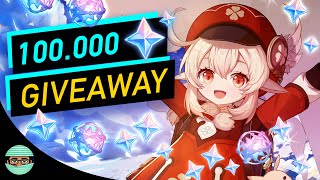 I spent 50000 Primogems on Klee So Im Giving away 100K For 100000 Subscribers  Genshin Impact [upl. by Bobbye]