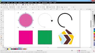 Curso Introducción a CorelDraw X6  30 Contornos y Rellenos [upl. by Atiek275]