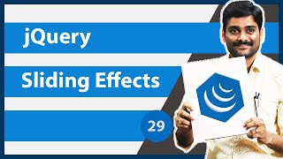 jQuery Sliding Effects  jQuery Tutorial 29 [upl. by Enovad575]