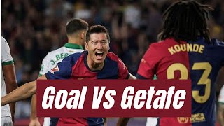 Robert Lewandowski Goal Vs Getafe  Barcelona vs Getafe  Full Match Highlights  La Liga 2024 Goals [upl. by Garnet60]