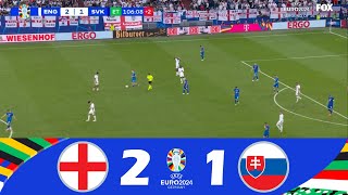 England gegen Slowakei 21  UEFA Euro 2024  Spielen Höhepunkte [upl. by Erroll168]