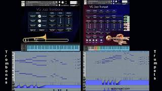 Trombones and Trumpets sound libraries for Native Instruments Kontakt Virtual brass vst plugin [upl. by Thekla]