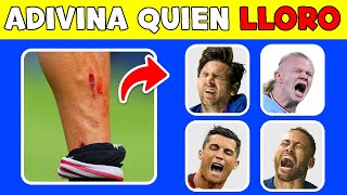 😭 Adivina quién LLORA ⚽ LESIONES DE FÚTBOL ️🏆 Cuestionario de fútbol sobre Ronaldo Messi y Neymar [upl. by Arihay]