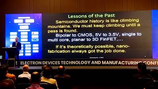 IEEEEDTM 2024 Bangalore  36 March 2024  Day1 Video2 Plenary talk by Prof Chenming Hu [upl. by Adlog836]