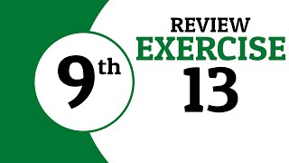 Review Exercise 13  9th Class Math  Waqas Nasir [upl. by Ethelred]