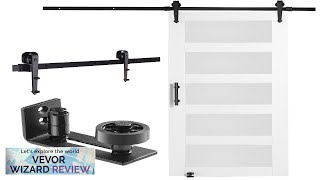 VEVOR Barn Door and Hardware Kit 30quot x 84quot Wood and Glass Review [upl. by Dougal]