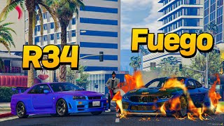 INCENDIAMOS El Deportivo De Mi Enemigo Con Un R34 Gta Rp [upl. by Notfol]