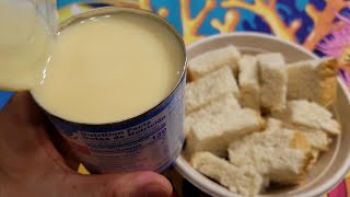 eat Sweetened Condensed Milk with Bread [upl. by Nairrot]