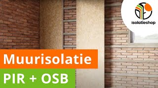 Zelf een buitenmuur isoleren van binnenuit  muur isolatie met PIROSB  De Isolatieshop [upl. by Nnylg]