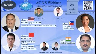 ACNS Webinar  Oct 28  Whats New in TBI amp Surgery of Thalamic Gliomas [upl. by Laniger584]