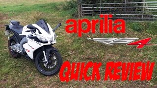 Aprilia RS4 125  Scorpion Exhaust  Startup amp Walkaround  Quick Review  CEBO [upl. by Saire]