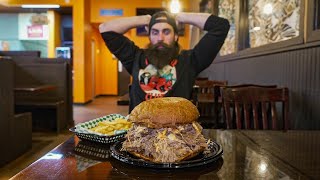 IN CALIFORNIA FOR A MASSIVE HAWAIIAN SANDWICH CHALLENGE  BeardMeatsFood [upl. by Ridglea]