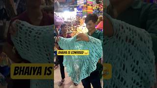 Shopkeeper Bhaiya Is Confused 😂 sarojininagarmarketnewcollection minivlog [upl. by Nired]