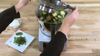 Courgettesoep met munt en geitenkaas  Recept Cook Expert [upl. by Ppik]