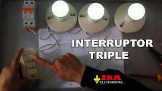 Cómo instalar un interruptor triple [upl. by Jere]