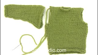 How to set a sleeve in a stocking stitch jumper [upl. by Anesuza]