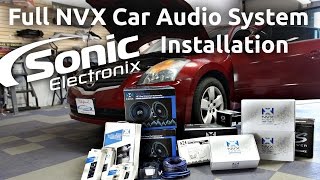 Car Audio Installation  2008 Nissan Altima Full NVX System  Speakers Subs  more [upl. by Iaras]