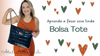 Aprenda a fazer essa linda Bolsa Tote  em Matelassê Puffer [upl. by Leanard50]