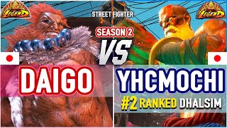 SF6 🔥 Daigo Akuma vs YHCmochi 2 Ranked Dhalsim 🔥 SF6 High Level Gameplay [upl. by Atneuqal]