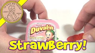 Duvalin Bi Sabor Ricolina  Strawberry and Vanilla Flavor  Mexican Candy Tasting [upl. by Early360]