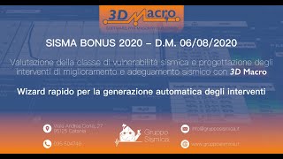 3DMacro SISMABONUS 2020 [upl. by Grogan]