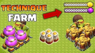 LA MEILLEURE TECHNIQUE POUR FARM SUR CLASH OF CLANS EN 2024 [upl. by Walling908]