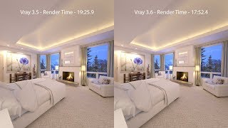 Vray 36 Vs Vray 35  Render Test  3Ds Max [upl. by Cirderf]